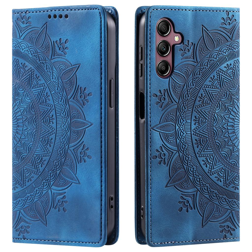 Style 010 Wallet Magnetic Phone Stand Case for Samsung Galaxy S24 FE Imprinted  PU Leather Phone Cover