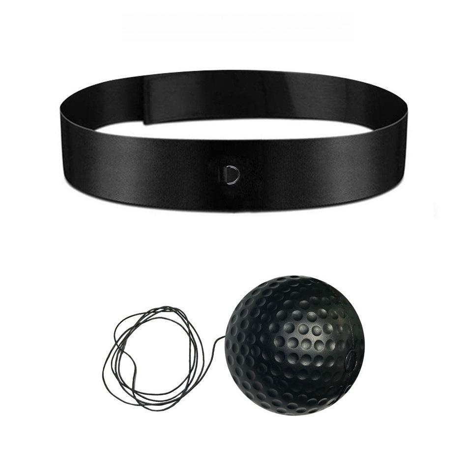 Head-Mounted Boxing Reflex Ball Elastic Punching Ball Hand-Eye Coordination Training Equipment for Home Fitness