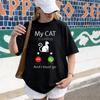 Funny Cat Lover TShirt My Cat Is Calling Funny Shirt Cat Keeper Humor Call Screen Printed Tshirt Unisex Unisex Summer Cotton Tops
