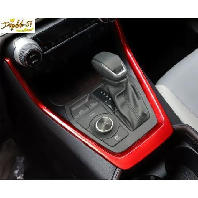 Red Console Gear Shift Box Panel Trim 3pcs Fits For Toyota RAV4 - New