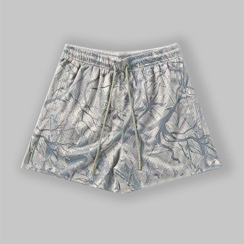 

Summer Men s Shorts Jogging Sports Fitness Quick-drying Breathable Loose Basketball Training Shorts S белый