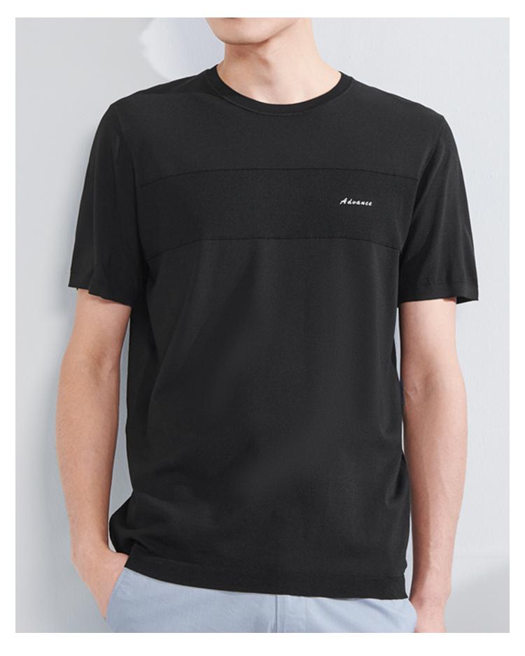 Simple Solid Color Breathable and Comfortable Short-Sleeved Knitted Shirt