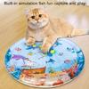 Kühlendes sensorisches Wassermatte für Katzen Interaktion Haustier Wasser Spielmatte Alle Katzen Hund Indoor Langeweile Katzen Unterhaltungsmatte