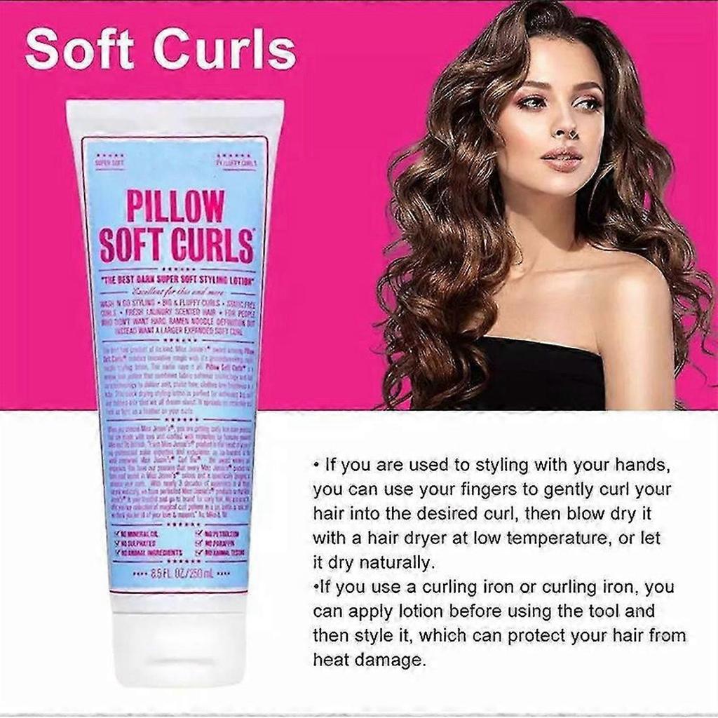 1-5x Lozione Morbida per Ricci 250ml Styling Capelli Idratante Crema Definizione Ricci per Donne