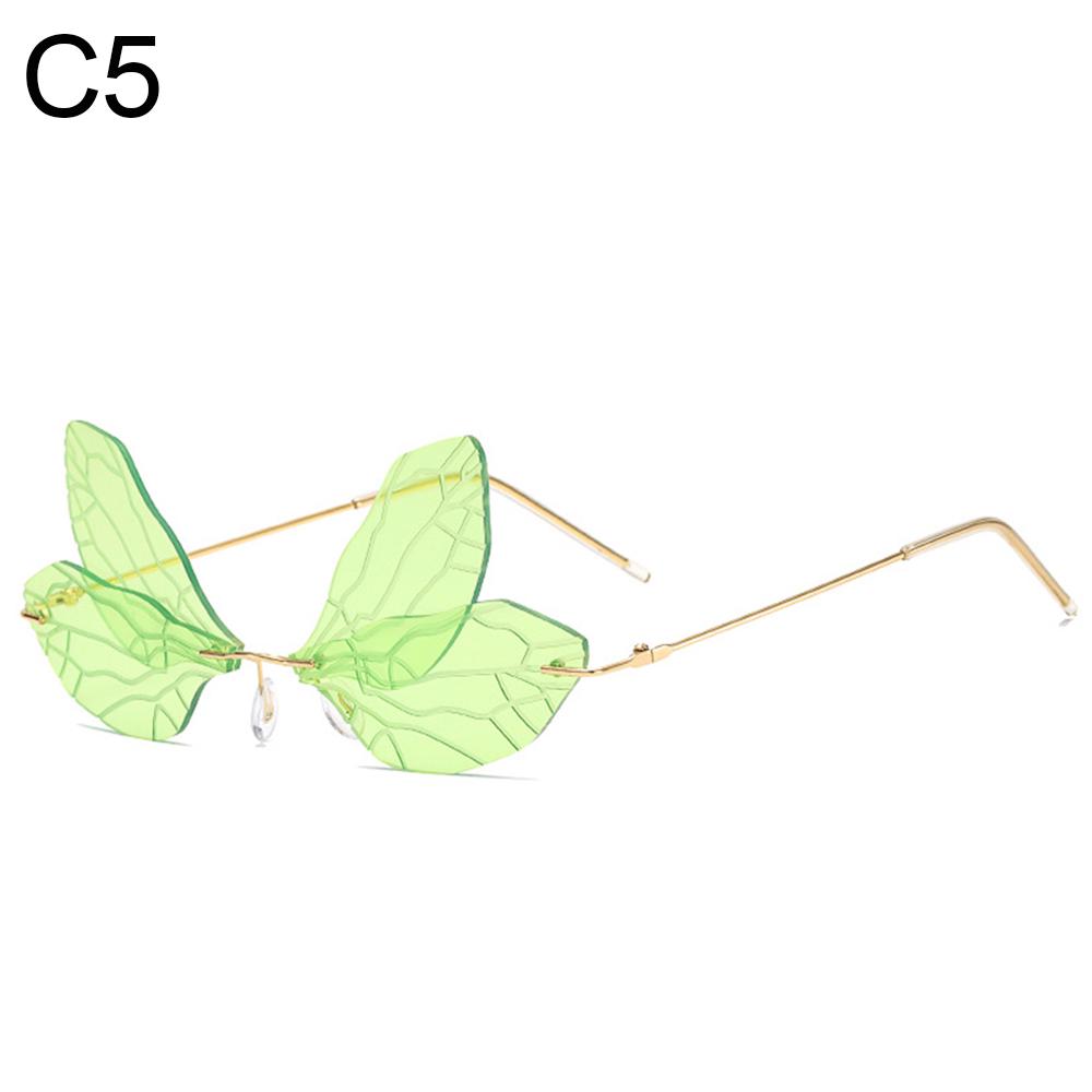 Luxury Frameless Dragon Phoenix Fire Shape Flame Rimless Fashion Sunglasses Narrow Sunglasses UV 400 Streetwear Trending Eyewear