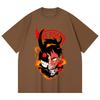 230 Gsm 100% Cotton Fire Force V1 Shinra Print Unisex Heavy Cotton T Shirt