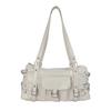 Large-capacity Commuter Tote Bag with Niche Retro Design Shoulder Bag for Carrying