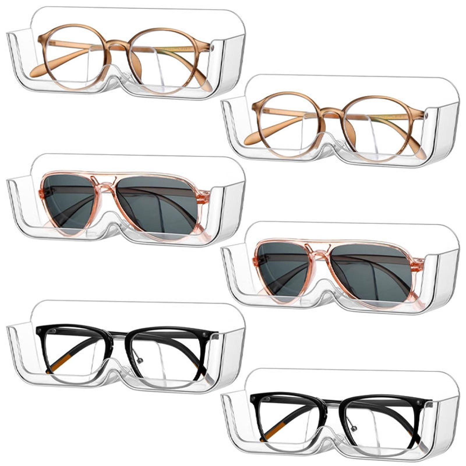 

Ящик для хранения очков, настенный, без проколов, ящик для хранения очков, подставка для солнцезащитных очков, декоративная стойка для солнцезащитных очков One Size