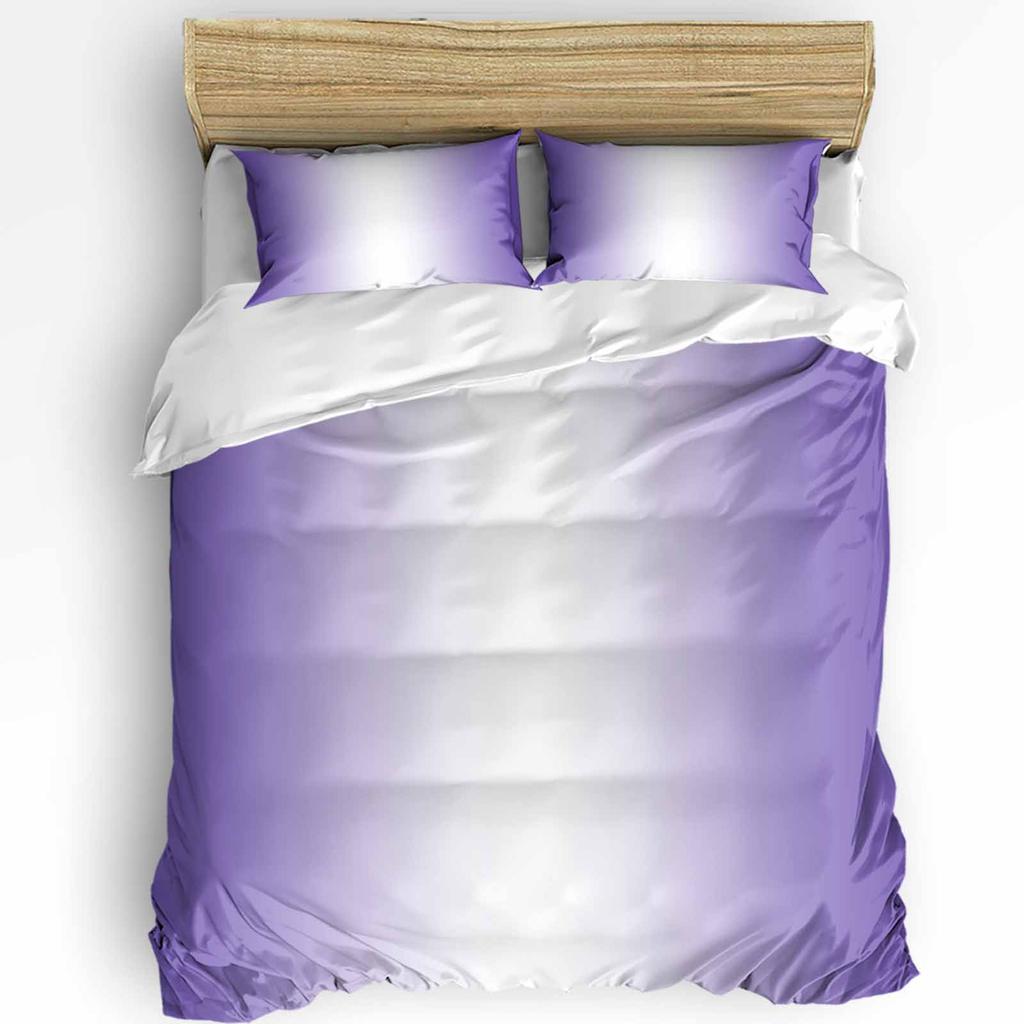 Purple Flower Lavender Romance Duvet Cover With Pillow Case Custom 3pcs Bedding Set Quilt Cover Double Bed Home Textile