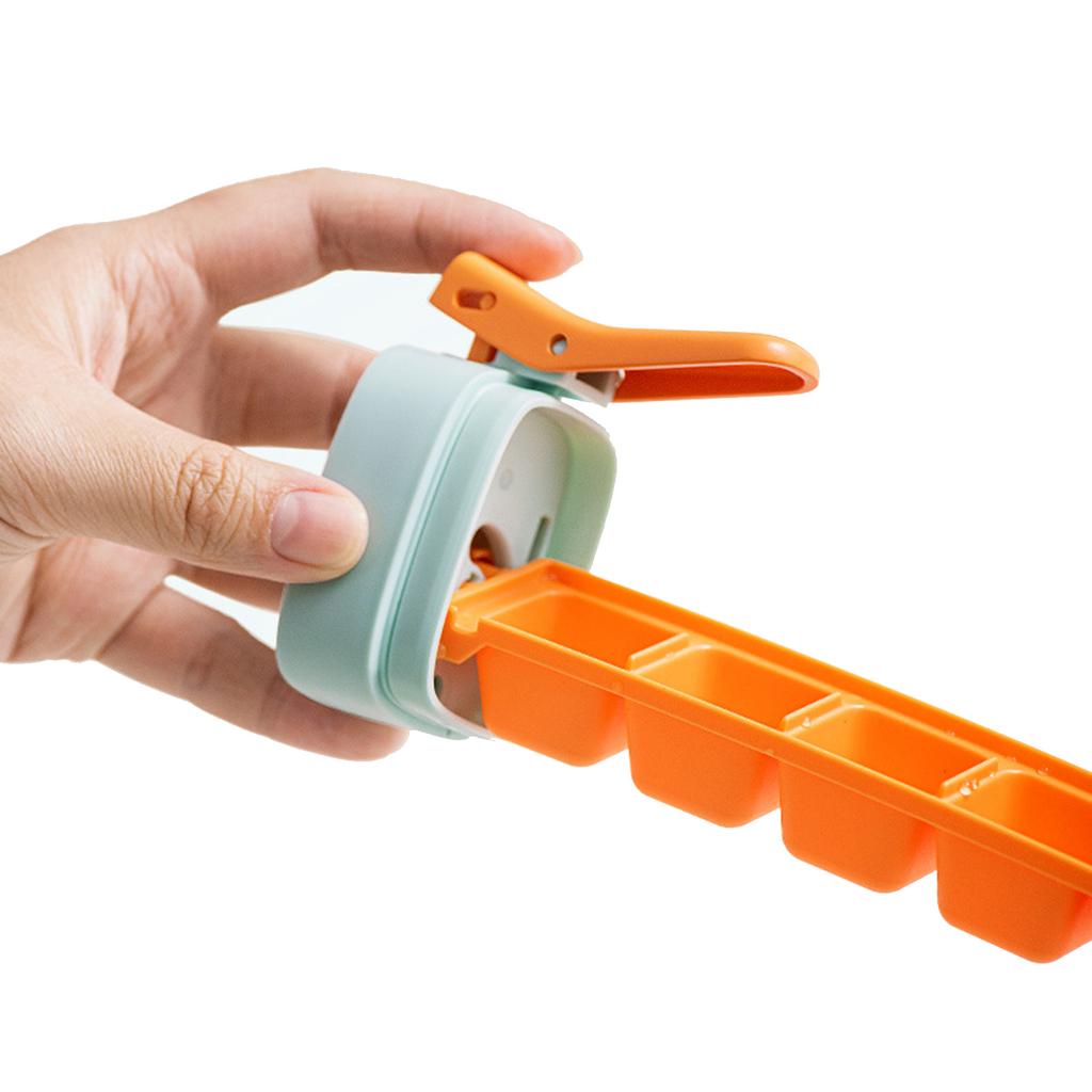 Single Hand Press Ice Tray Easy Release Flexible Design Ice Maker For Quick Ice Making In Home And Office Settings