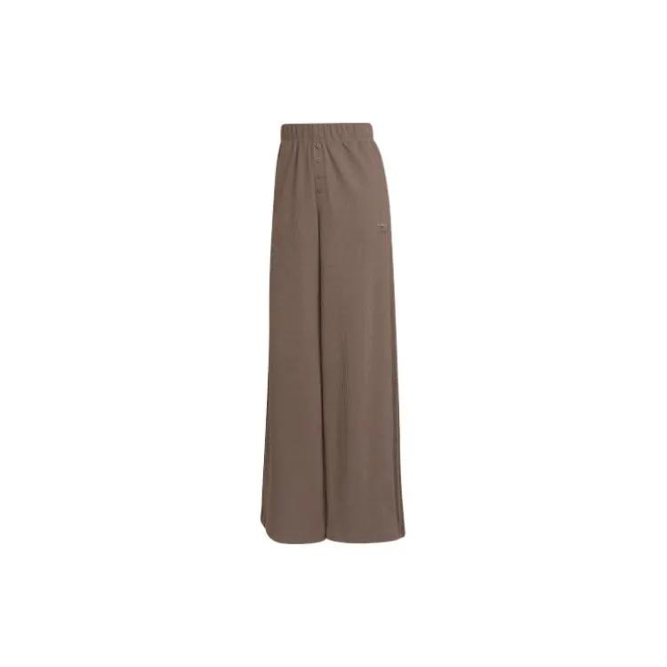 Adidas Originals Casual Pants Women's Brown Moderate Wide Leg Pants (Unisex) Casual Pants HU1954