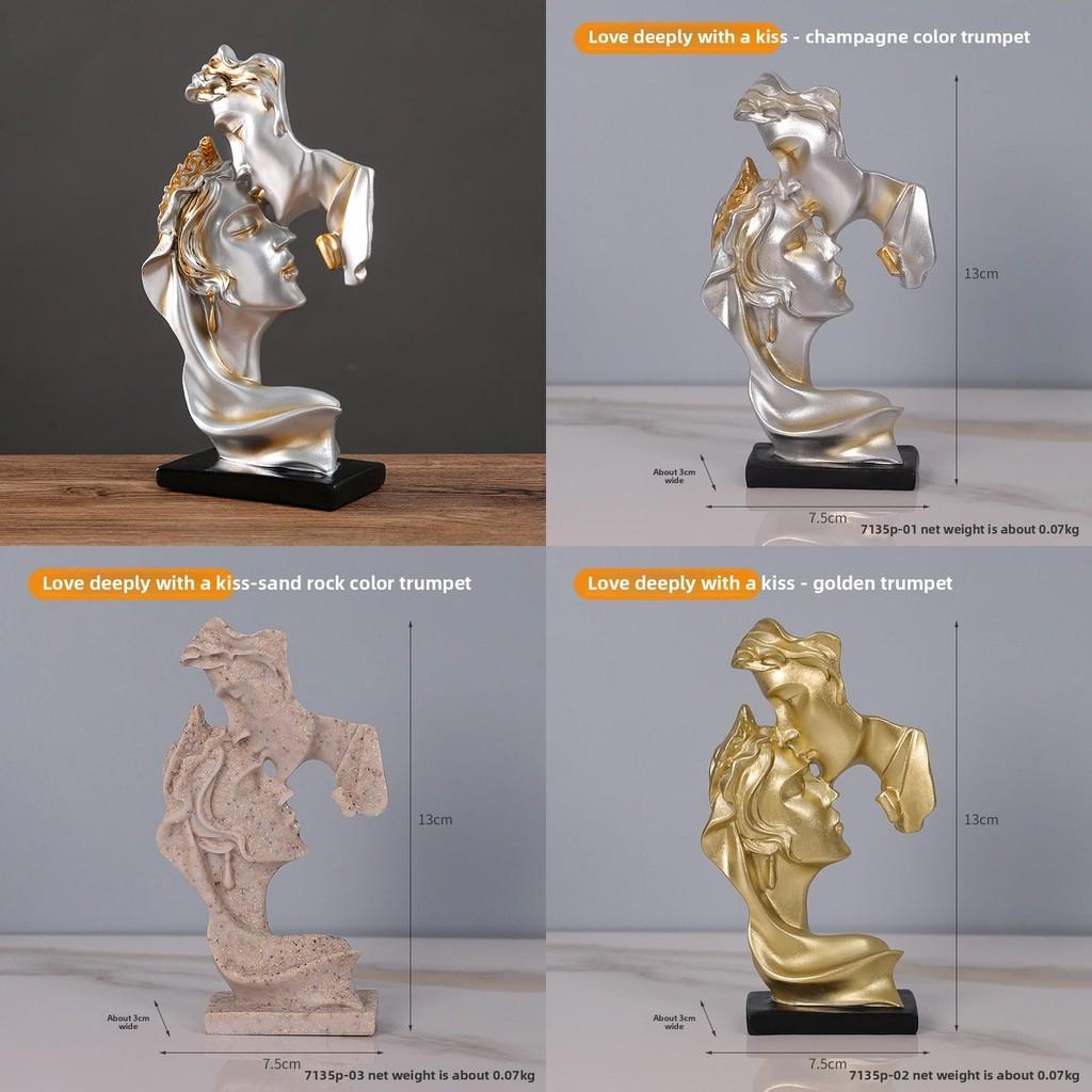 Modern Resin Minimalist Sculpture For Home Office Decor Gift For Couples Friends