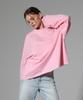 REEMNIK Oversized Plain Long Sleeve T-Shirt [Pink]