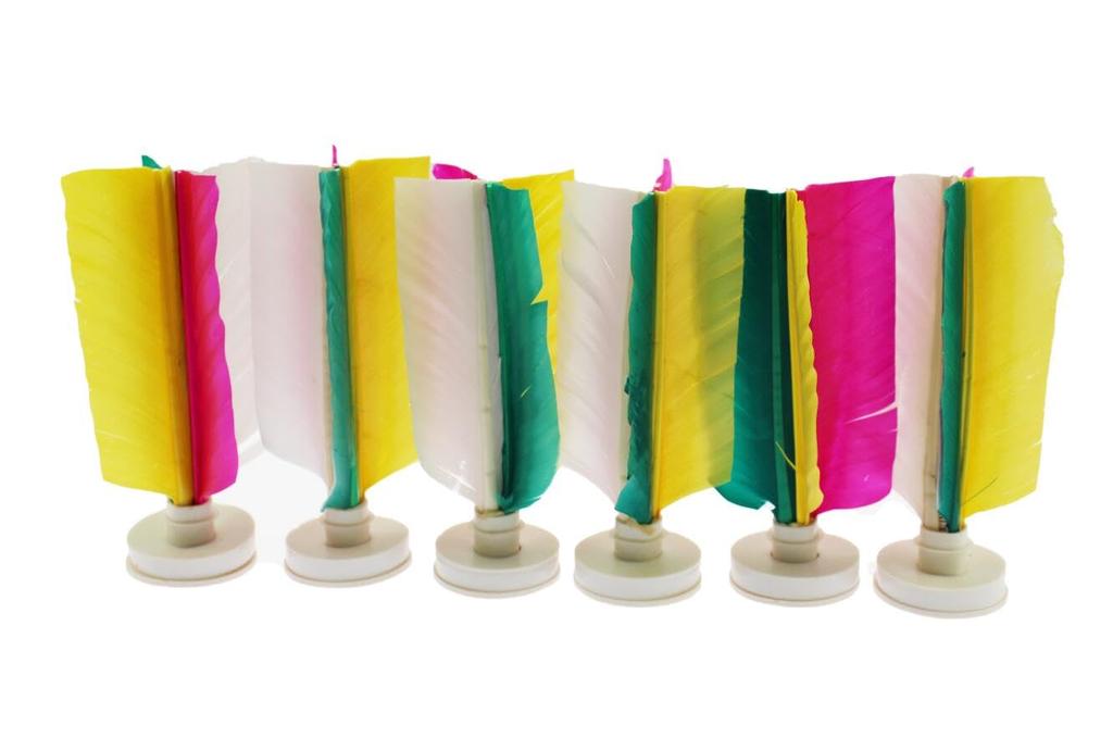 Speed Mao Kick Darkau Kick Mixed Set of 6 Shuttles, Shuttles, Exercise, Sports, Games, Colors,