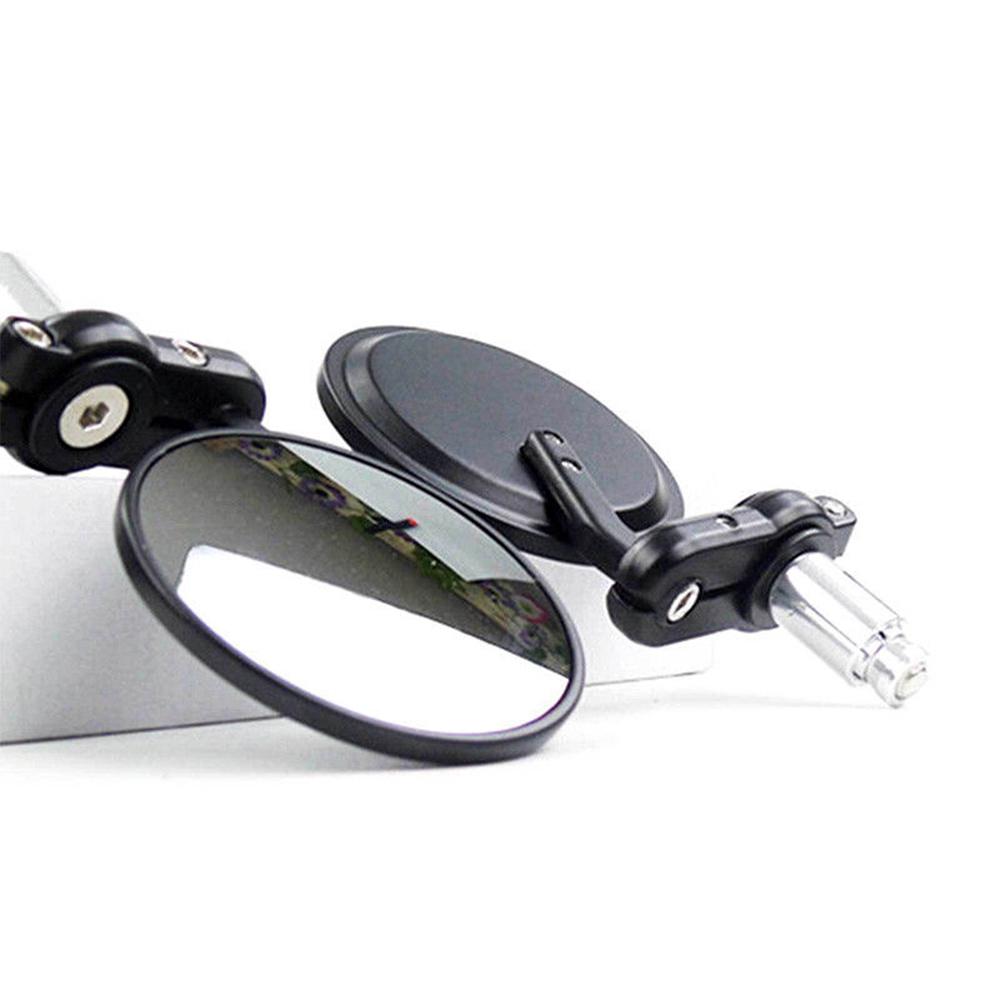 1 Pair 7/8inch Universal Round Handlebar End Motorcycle Rearview Side Mirror
