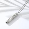 Stainless Steel Breathing Resistance Whistle Necklace Yoga Meditation Necklace  Female Lady Girl