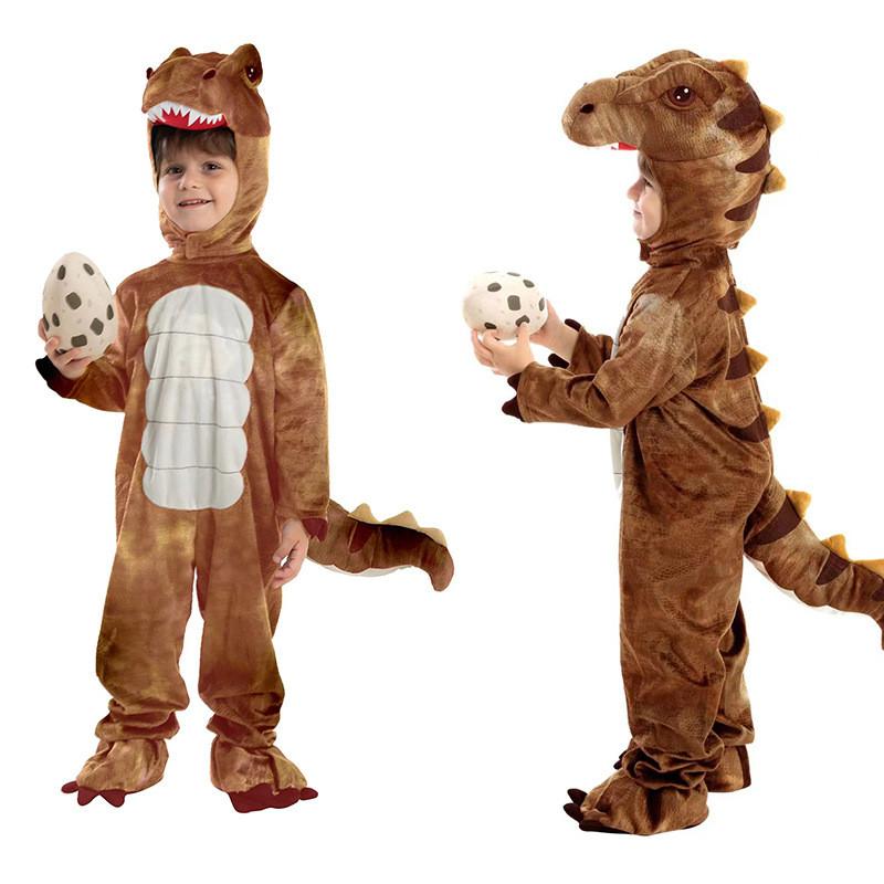 Dinosaur Halloween Onesie For Kids With Polyester Fabric And Fun Cartoon Design For Costume Party