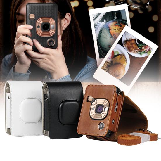 Storage Bag Wear-resistant Dust-proof Camera Storage Case with Shoulder Strap for Fujifilm-Insta Mini Liplay
