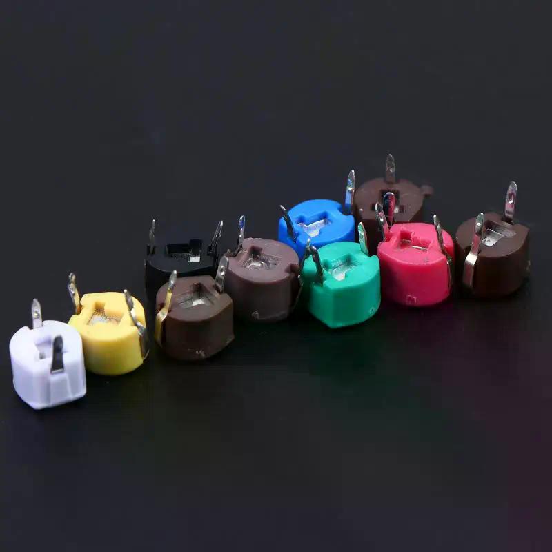 Latest Adjustable Capacitor Plastic Trimmer 3PF 5PF 10PF 20PF 30PF 40PF 50PF 60PF 70PF 120PF Adjustable Variable Capacitor
