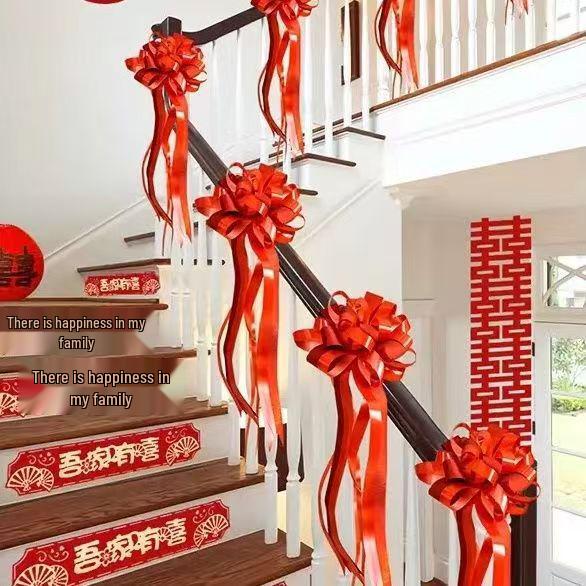 Wedding Room Decor: Stair Railing Flowers & Balloons Package