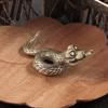 Detailed Brass Figurines Small Copper Miniatures Statue Suitable for Office Ambiances and Enhancing Cultural Aesthetics