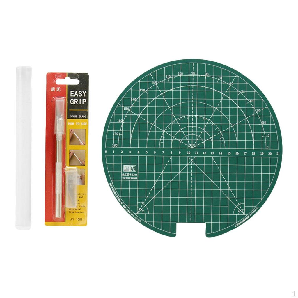 Table Tennis Rubber Cutter Platform Lightweight Sheet Cutting Station 22CM Rotation