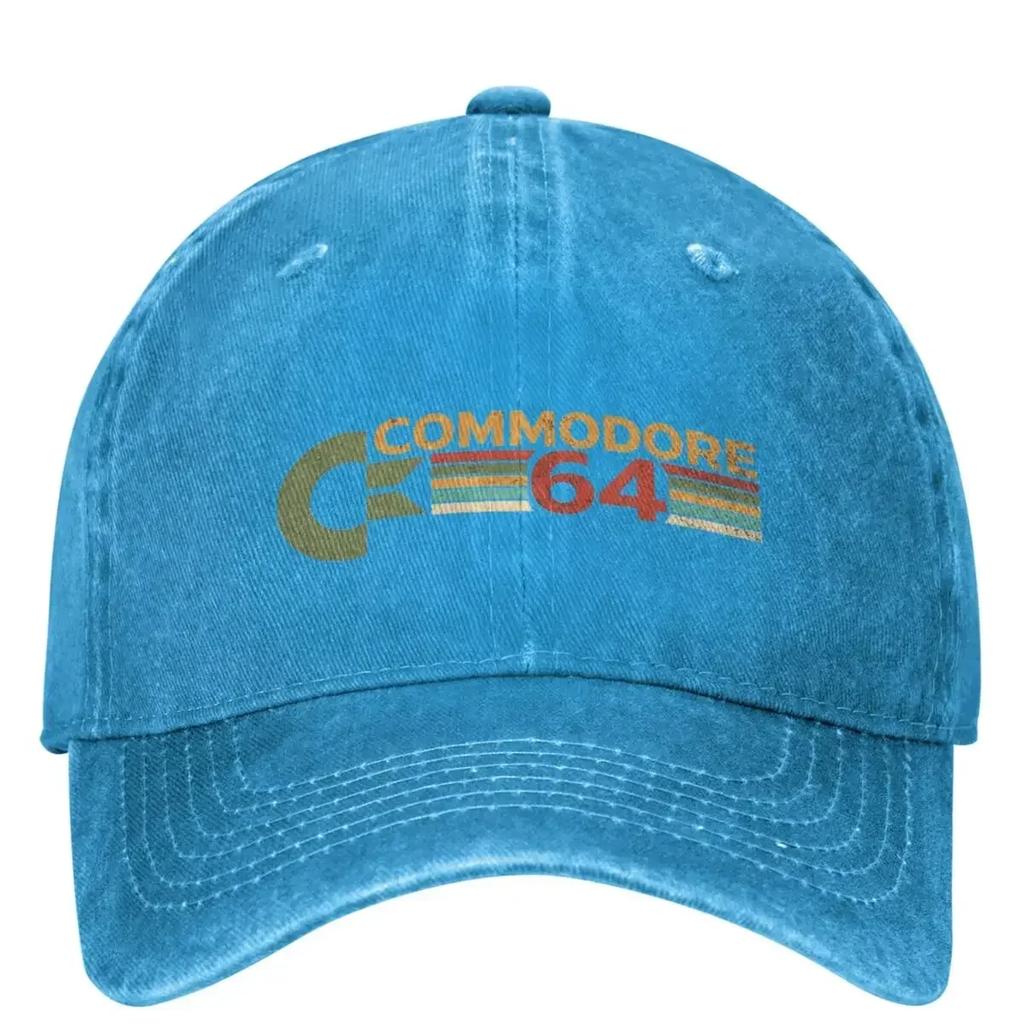 Commodore Baseball Cap S Retro Computer Tennis Skate High Quality Washed Trucker Hat UnisexTeens Vintage Snapback Cap