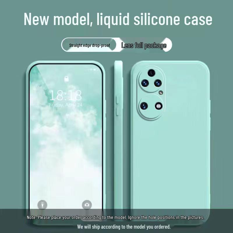 Dingqiao P50 Liquid Silicone Phone Case: Full Coverage, Drop Protection, Skin-Friendly, Solid Color