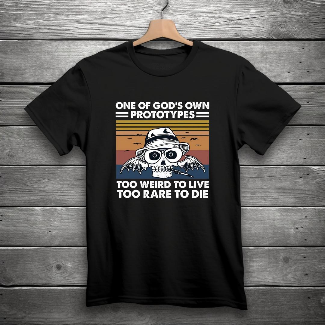 Too Weird To Live T-Shirt Fear and Loathing in Las Vegas Hunter S Thompson S-3XL S