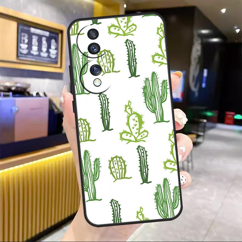 Cactus Pattern For Honor Magic 8 7 6 5 Lite Case For Honor 200 400 Pro 50 70 90 X8c X8b X9a X9b X9c Win RT