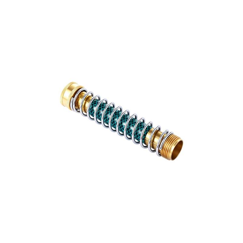 3/4" Garden Hose Anti‑Kink Spring Protector Brass Connector Male Female Thread Water Pipe Extension Faucet Adapter Fittings 1Pc