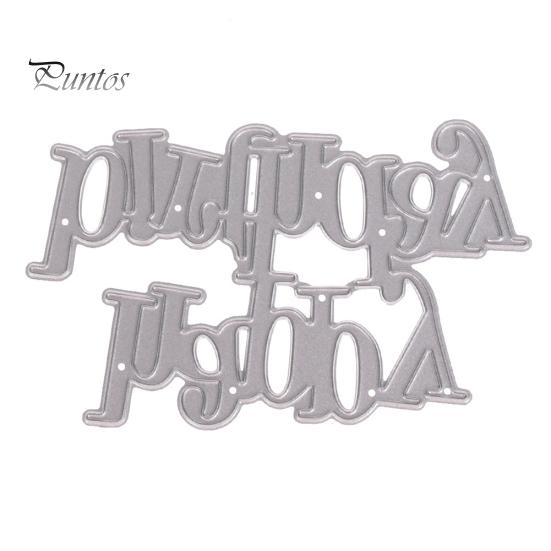 Happy Birthday Letter Metal Cutting Dies DIY Scrapbook Paper Cards Album Stencil