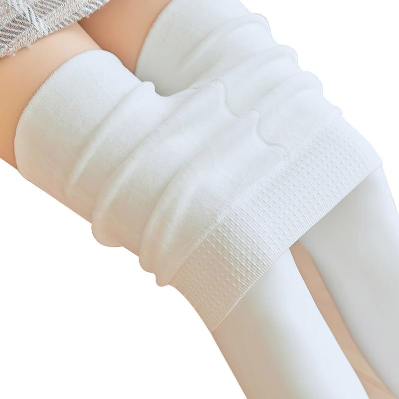 

Зимние бархатные колготки, леггинсы, толстые плюшевые однотонные танцевальные колготки, удобные брюки белой кожи телесного цвета One Size