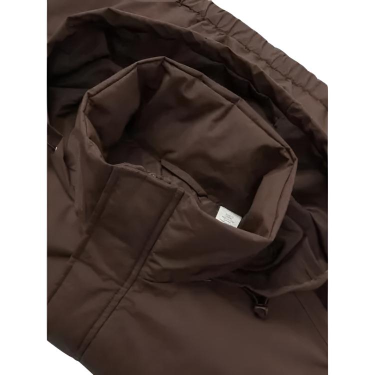 Levis Packable Comfortable Zip-Up Long Sleeve Down Jacket Men Jackets Brown 002HP-0001