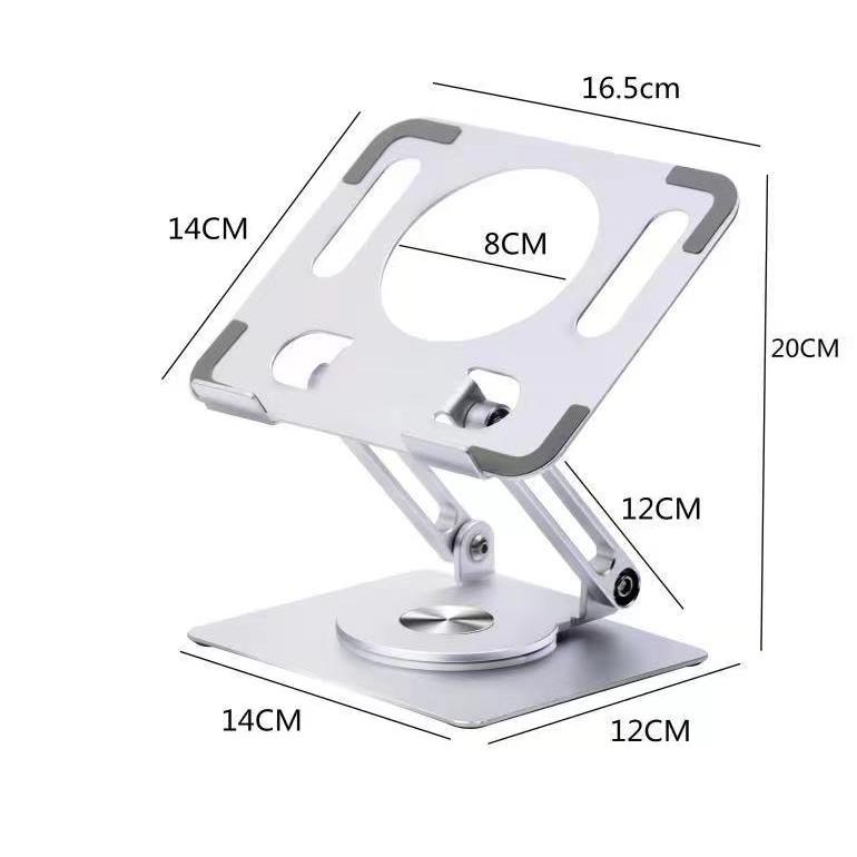 

Подставка для ноутбука, складная подставка для ноутбука из алюминиевого сплава, планшета, ноутбука Macbook, портативный складной держатель, охлаждающий кронштейн, поддержка серебряный