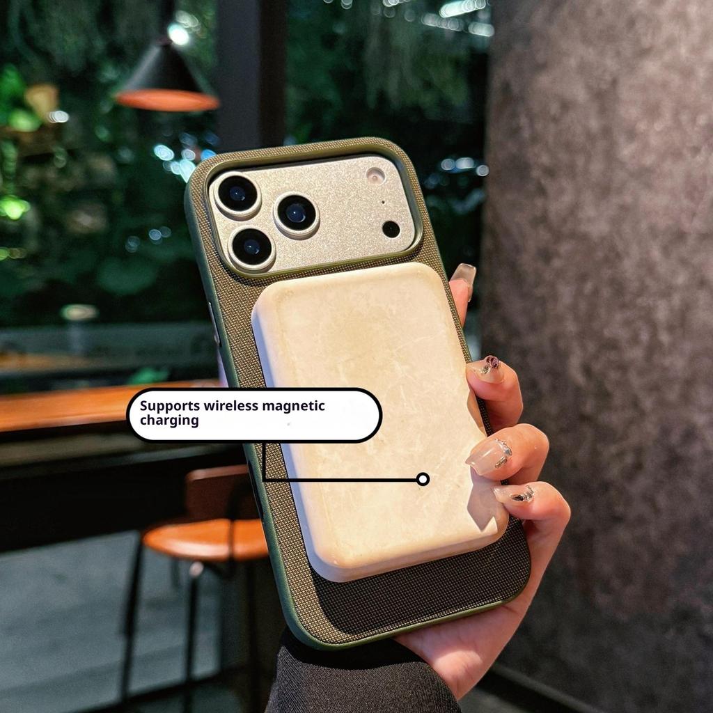 For iPhone 17 Pro Case Compatible with MagSafe Polyester + TPU Phone Cover with Metal Buttons