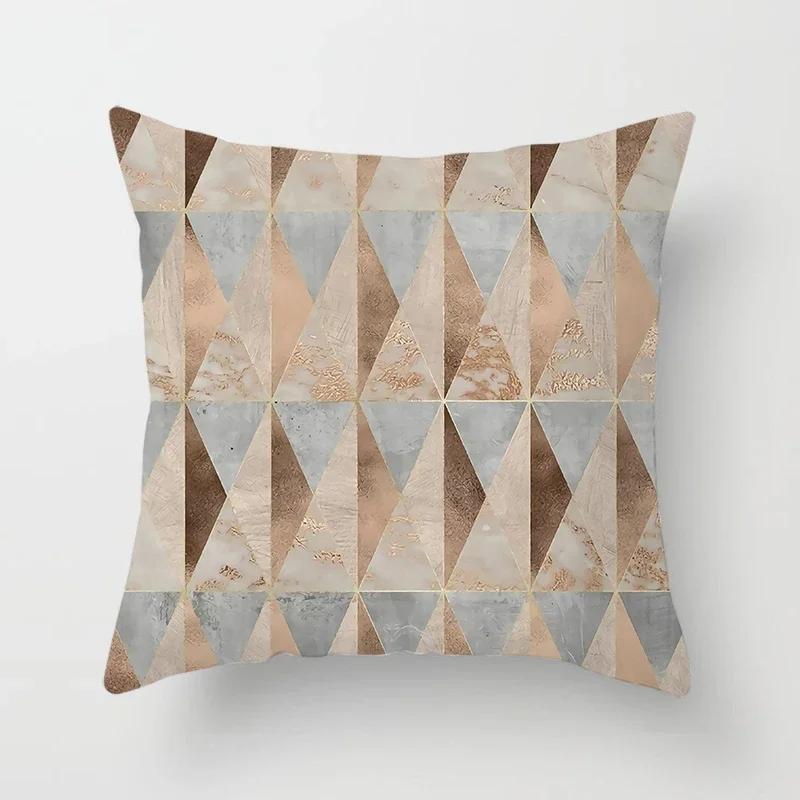 45x45cm geometric design printed pattern pillowcase for home decoration car sofa  cushion cover