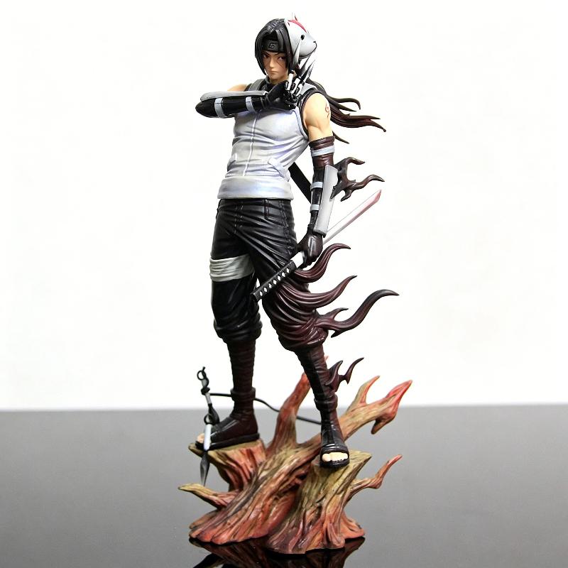 23cm Anbu Uchiha Itachi Anime PVC Figure Naruto Shippuden Collectible GK Statue Model Desktop Ornament Ninja Toy Gift For Fans