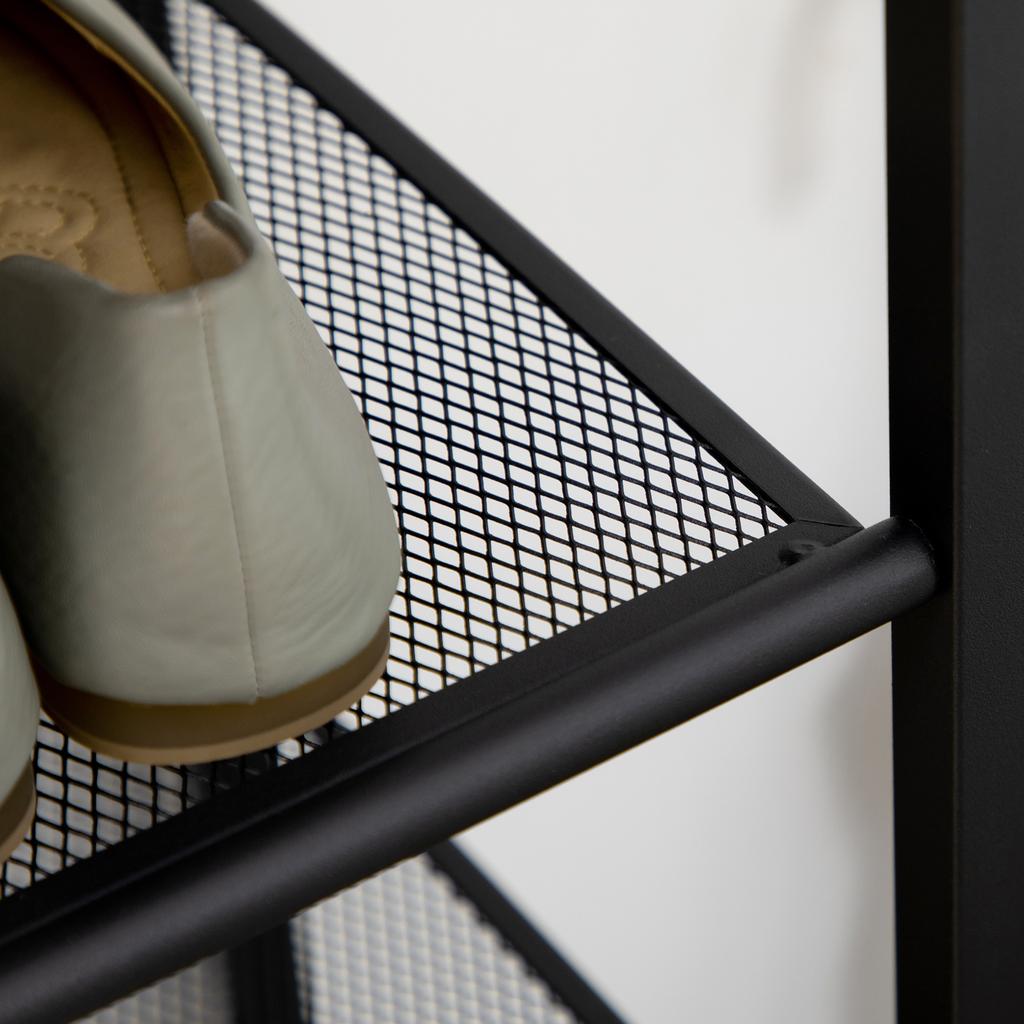 8-Tier Shoe Rack, Shoe Storage Organizer with Mesh Shelves, Free Standing Shoe Shelf Stand for 21-24 Pairs of Shoes for Entryway, Hallway, Closet