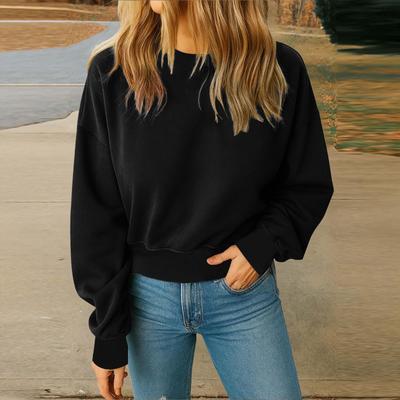 Damen Modisches Lockeres Langärmeliges Sportoberteil Lässiger Pullover Hoodie