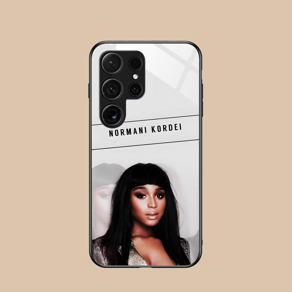 

Normani Kordei Glass Mobile Phone Case for Samsung Galaxy S26 S25 S24 S23 S22 S21 S20 Note20 Plus FE Ultra Colorful Cover Galaxy S26