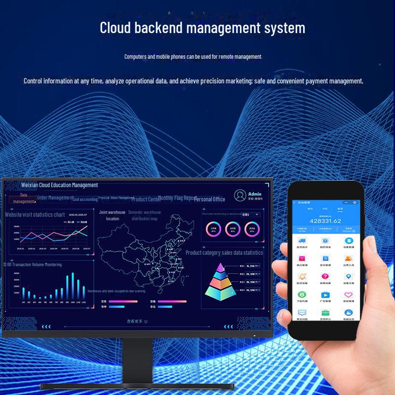 "24-Hour Self-Service Vending Machine for Cigarettes, Beverages, and Snacks"
