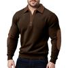 Men'S Button Up Long Sleeved Fashionable Casual Sports Top