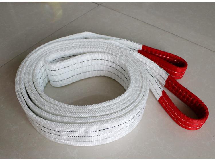 5tunový průmyslový plochý popruhový zvedací závěs - Bílý