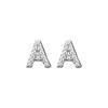 Street Style Diamond Alphabet Earrings: Romantic Travel-Inspired Simple Design for Women