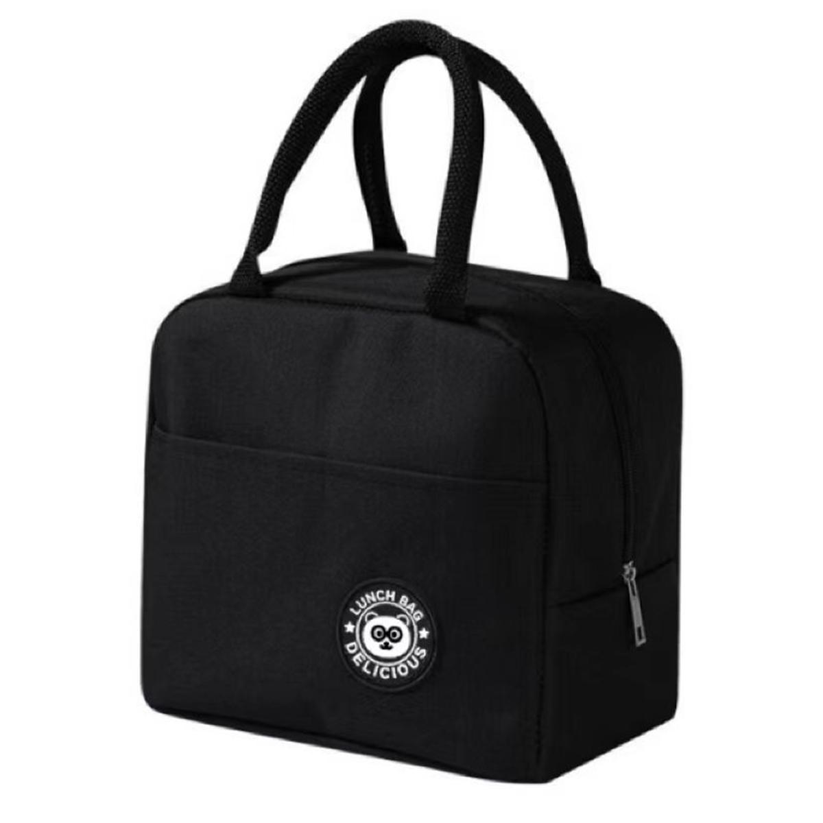 

Утолщенная алюминиевая фольга Bento Bag для офисных работников, изоляционная сумка с рисом для студентов, большая вместимость, портативная изоляционная сумка.zmt чёрный