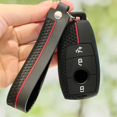 Silicone Key Cover For Mercedes Benz W177 W205 W213 W222 G63 X167 A C E S G GLS Class Maybach Car Key Cover Case Shell Fob Bag