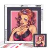 5D diamantmaleri Full diamant tegneserie jentebilde diamantmaleri Håndlaget diy-diamantmosaikkmaling Hjemdekorasjon
