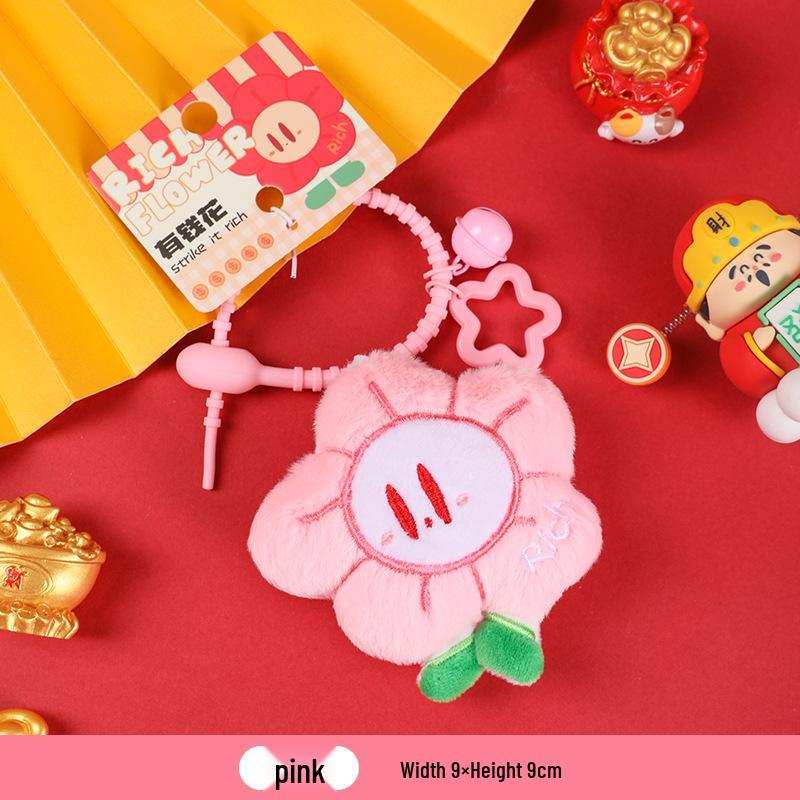 

Cartoon Horse Plush Doll Keychain: Cute Money-Spender Year Mascot