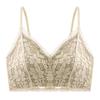 Women's French Triangle Lace Camisole Bra with V-Neck and Beautiful Back Design
